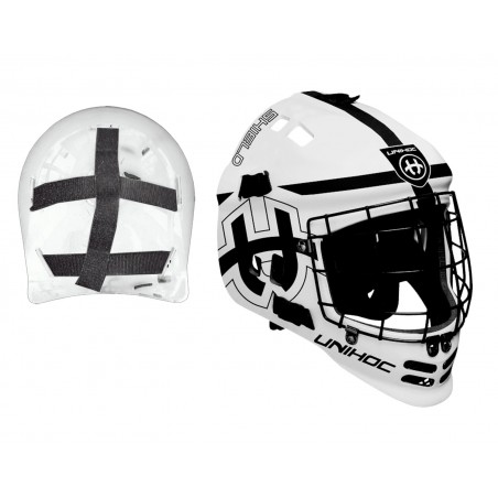 Casque UNIHOC SHIELD WHITE/BLACK