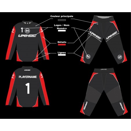 Equipement de gardien UNIHOC personnalisé