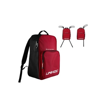 SAC A DOS CLASSIC rouge avec porte cannes