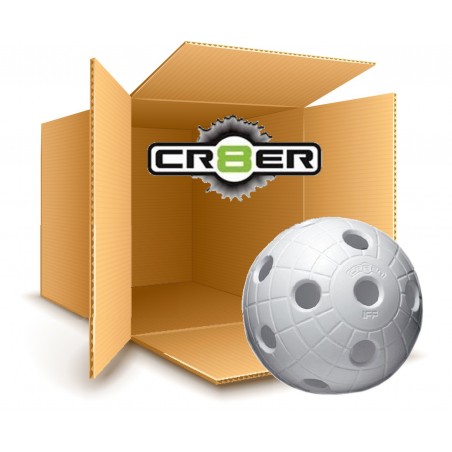 Set 200 Balles de unihockey CR8BER blanches